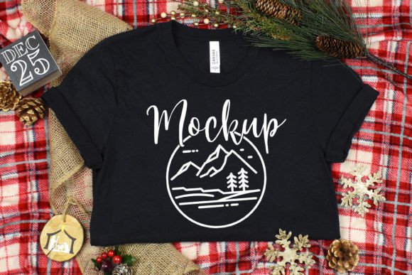 3001 Heather Black, Christmas Mockup Review