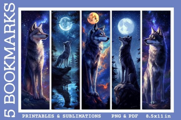 Alpha Wolf Bookmarks Wolves Animals PNG
