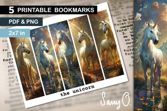 Bookmark Unicorn Fantasy Horse Mythology Illustrations Review