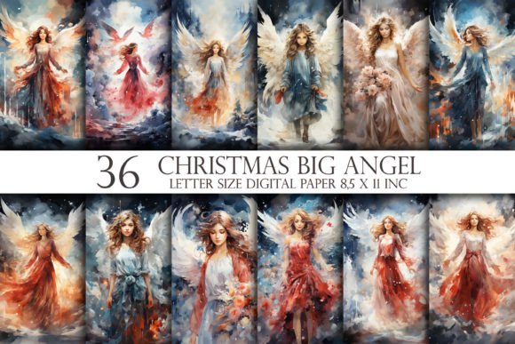 Christmas Angel 36 Digital Paper Review