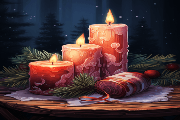 Christmas Candle Background: Elevating Seasonal Backgrounds for Publishers