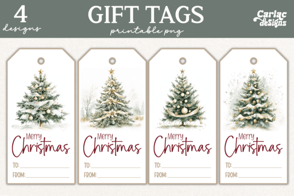 Christmas Gift Tags, Printable Tags for Crafts