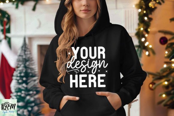 Christmas Gildan 18500 Hoodie Mockup 90 for Christmas Amp