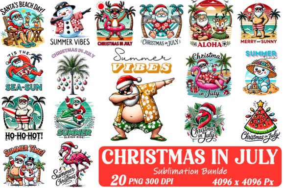 Christmas in July Sublimation Bundle for Crafts