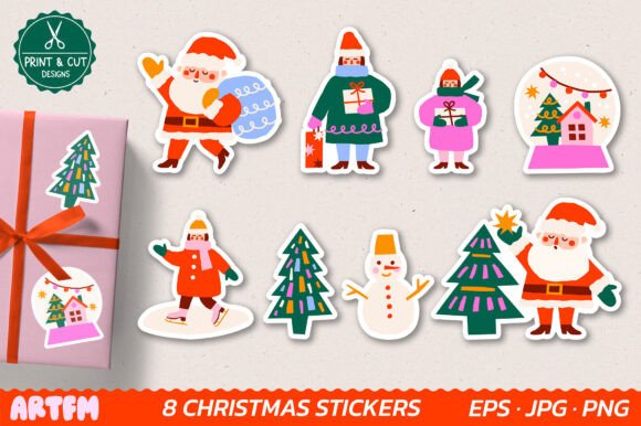 Christmas Printable Sticker Pack: A Designer’s Review for Print Templates