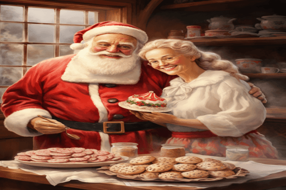 Christmas Santa Claus Background for Creative Projects