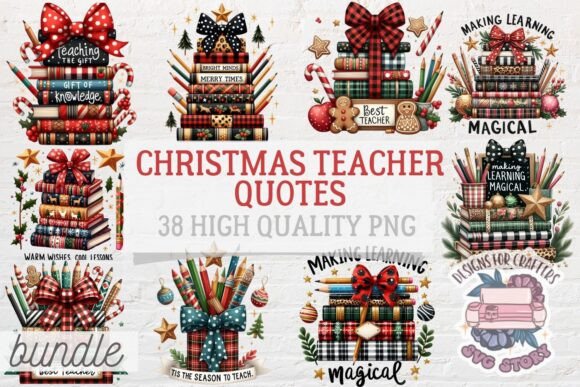 Christmas Teacher Quote Bundle 38 PNG: A Review for Sellers