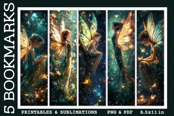 Cute Fairy Bookmarks Anime Bookmark PNG Review