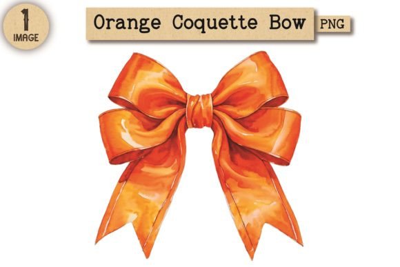 Orange Coquette Bow PNG Clipart 3 Review