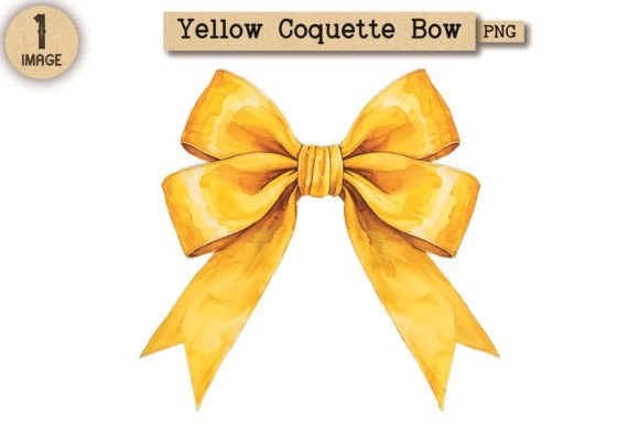 Vintage Yellow Coquette Bow PNG 11 Illustrations Review