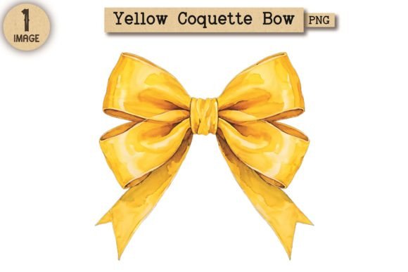 Vintage Yellow Coquette Bow PNG 14: A Practical Review for Digital Sellers