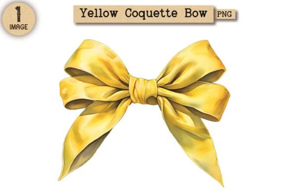 Vintage Yellow Coquette Bow PNG 4: A Practical Review for Digital Sellers