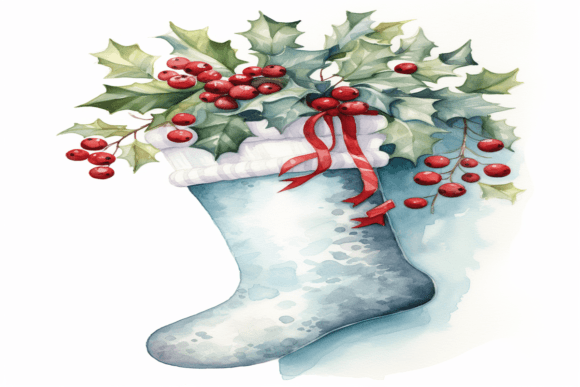 Watercolor Christmas Socks: A Fresh Backgrounds Choice for Holiday Branding